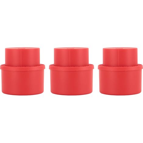 Tappi per bottiglie di bibite, 3 pezzi, tipo a pressione professionale, coperchi riutilizzabili per bottiglie rosse. (1/5)