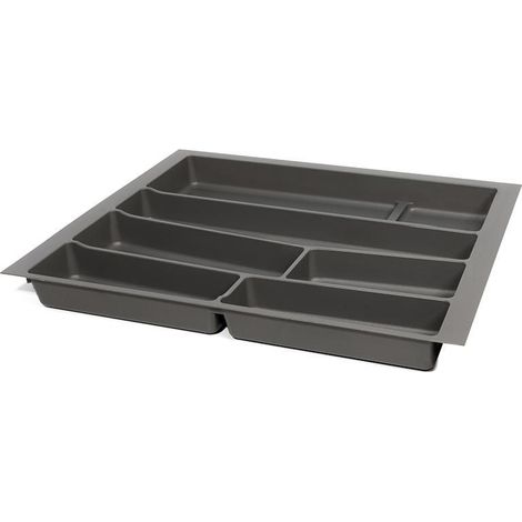 cubertero modelo auro para cajón módulo 300 - 1000 acabado antracita/blanco modulo modulo 600 acabado antracita