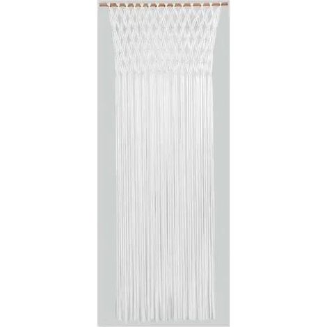 Morel tendaggio in macramè bianco 90 cm x 200 cm leggero e flessibile