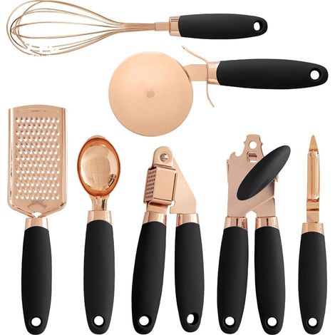 Kit Cuisinier Acier Inoxydable - 7 Pièces - Poignées Antidérapantes Soft Touch - Pour Cuisine Domestique - Lot Complet (1/5)
