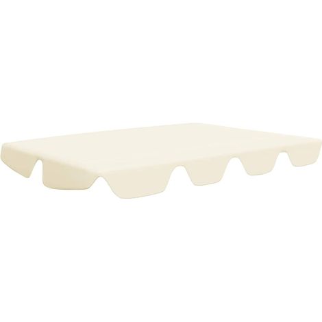 Maison Exclusive - Baldacchino per Dondolo Giardino Crema 150/130x105/70 cm