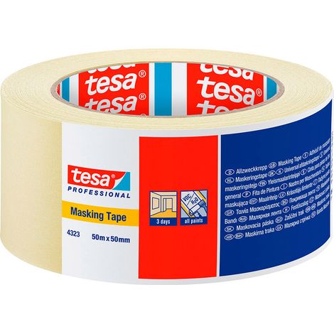 Nastro adesivo Tesa 4323 beige chiaro 50 mm x 50 m