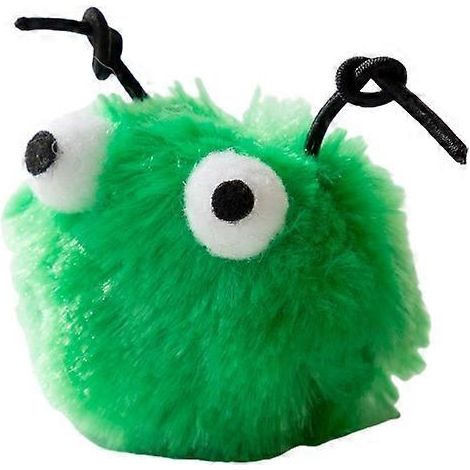 Kätzchen spielen gern – Plüsch-Spielball mit Pompon, 6 cm Durchmesser, 3 zufällige Farben