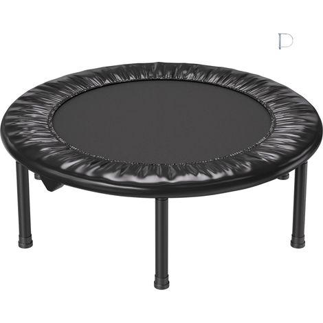 91 cm Faltbares Trampolin, Mini-Rebounder für Heimfitness, max. Belastbarkeit 100 kg, leises und stabiles Training, kleines Indoor-Trampolin für Erwachsene und Garten (1/5)