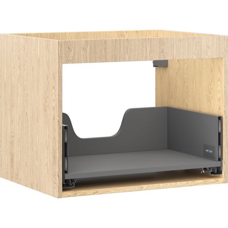 Mexen Box-A caisson de meuble sous-lavabo 60 cm, 1 tiroir, chêne - 91AX0-0600-470-1-81 (1/4)