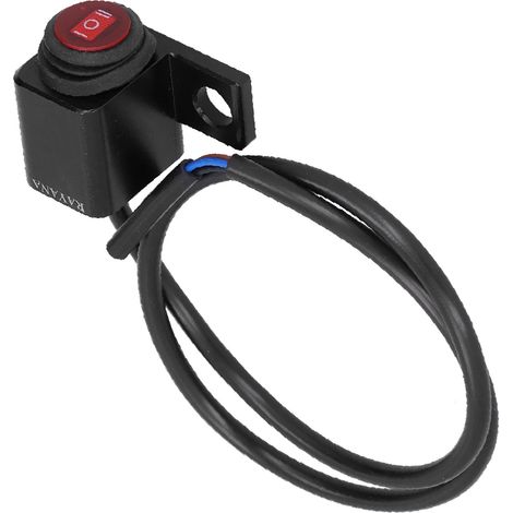 Wasserdichter Motorradlenkerschalter für Nebelscheinwerfer, EIN-AUS-EIN, linker Seitenknopf mit 0,4-Zoll-Befestigungsloch für Quads (1/5)