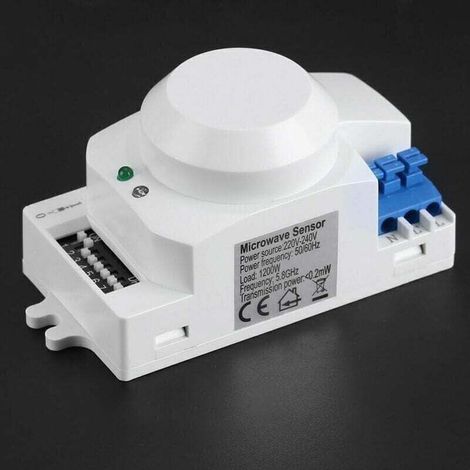 Interrupteur Intelligent Détection Mouvement Micro-ondes 360 Degrés