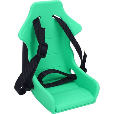 Porte-poupée vélo pliable, sangle réglable, siège avant en plastique vert pour poupée, idéal pour les activités de plein air. (1/5)