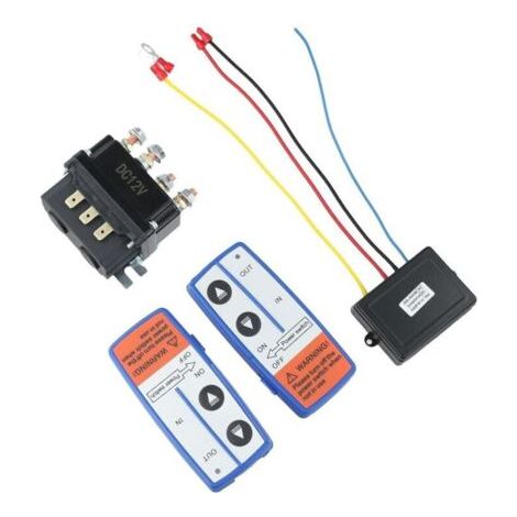 Relais De Treuil Électrique 12 V 250 A Avec Télécommande Radio Pour Tracteurs De Jardin, Tondeuses À Gazon Et Autres Véhicules Utilitaires (1/5)