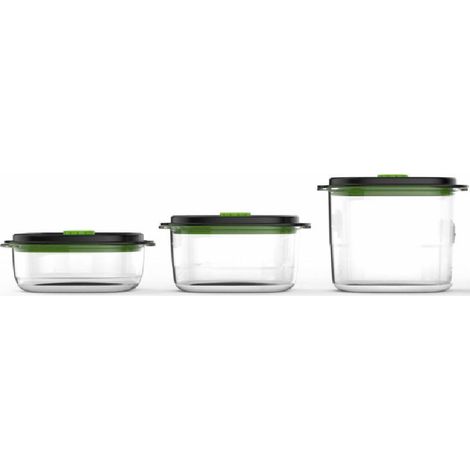FoodSaver Set di contenitori sottovuoto trasparenti 3 pezzi
