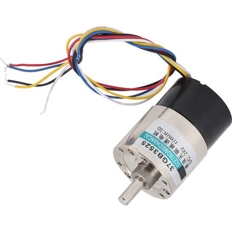 Bürstenloser CW/CCW-Motor mit Halterung und DC24V-Drehzahlregler für Mikromaschinen, 30 U/min (1/5)