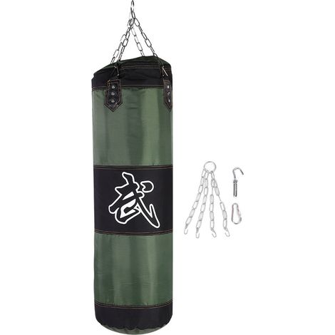 Sac de frappe vide d'entraînement boxe crochet coup de pied combat karaté poing punching bag (1/5)
