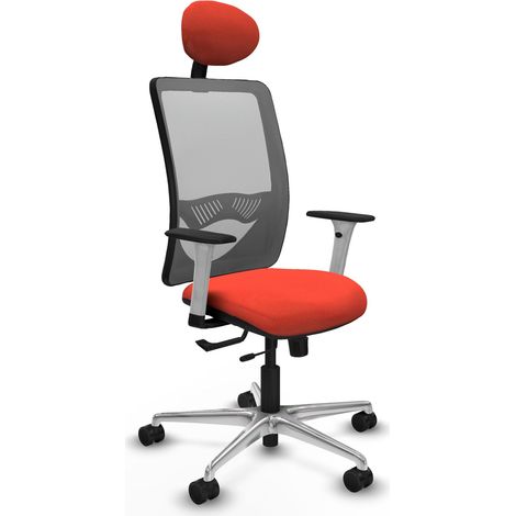 Chaise de bureau piqueras y crespo Zulema blanc mousse haute densité (1/2)