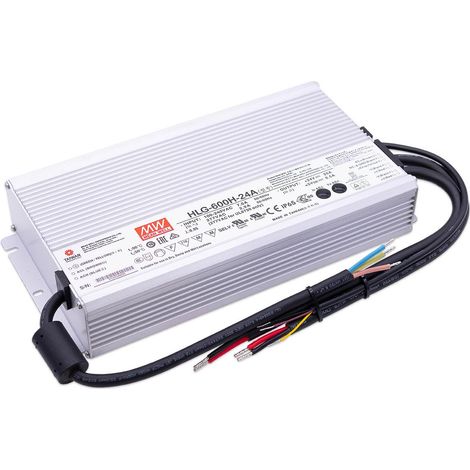 Mean Well HLG-600H-24A LED Netzteil 600W 24V 25A IP65 Schaltnetzteil CV (1/4)