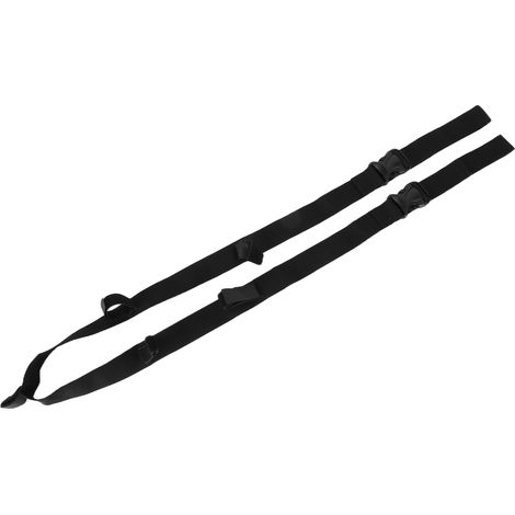 Support de canne à pêche multiport noir pour voiture, fixation intérieure simple, 5 trous, 140-200 cm, porte-canne de toit