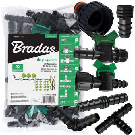 Accessoires pour le système d'irrigation goutte à goutte Bradas 16 mm 3704 (1/5)
