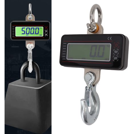 OCS-P2 Leichte, kabellose elektronische Direktansichtswaage, schwarze elektronische Kranwaage, tragbare Waage, Kranwaage, hochpräzise Kranwaage, 1000 kg elektronische Waage (1/5)