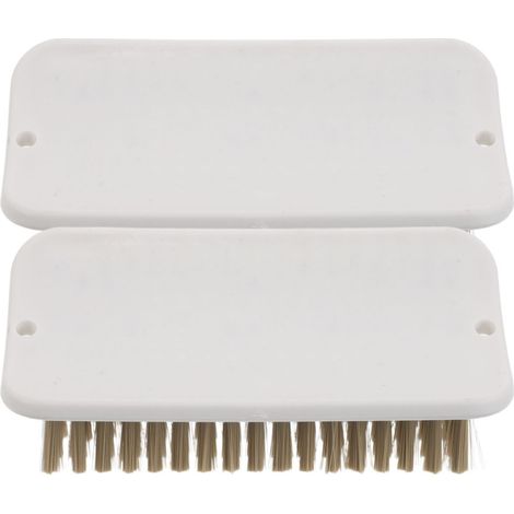Lot de 2 brosses de nettoyage pour animaux de compagnie (cochons et chiens) pour le toilettage, mini-barrettes de bain à suspendre (1/5)