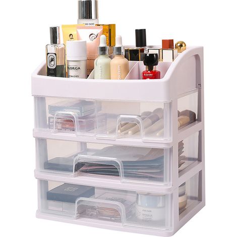 Coffret de maquillage multicolore avec tiroirs de rangement
