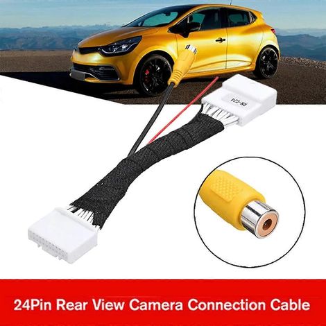Adaptador de cable de 24 pines para cámara de visión trasera de coche para Renault, Dacia, Clio 4, Dokker, Traffic y Logan. (1/5)