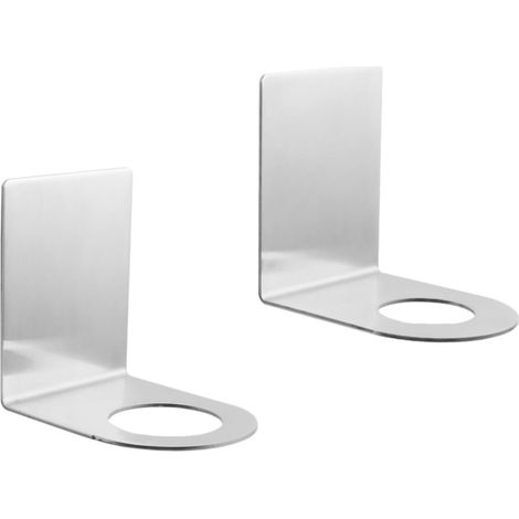 Porte-bouteilles de douche pour salle de bain, lot de 2, en acier inoxydable, installation sans perçage, deux diamètres disponibles (1/5)