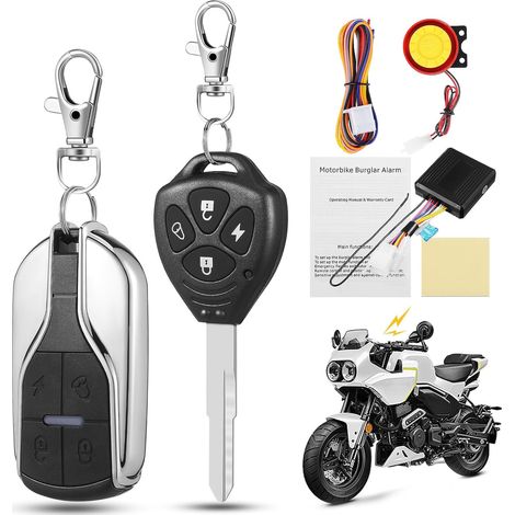 Système Alarme Moto avec Télécommande Alarme Antivol Multifonction (1/5)