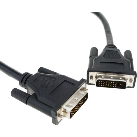 BeMatik - Câble DVI-D Dual Link mâle mâle 1 m (1/4)