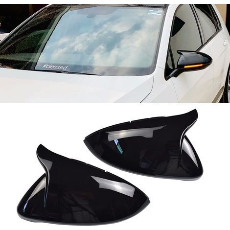 1 paire de coques de rétroviseur gauche droite coques de rétroviseur latéral pour Golf MK7 7.5 GTI 7 Golf 7 R (1/5)