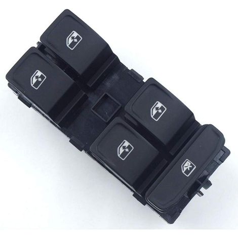 Bouton de commande de lève-vitre Irovami noir (5G0959857D) compatible avec Volkswagen/Skoda (1/5)
