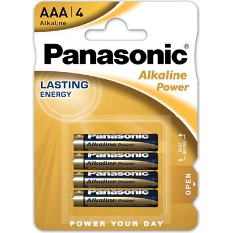 Blister 4 Alkaline-Batterien 1,5V PANASONIC AAA LR03 1.5 V