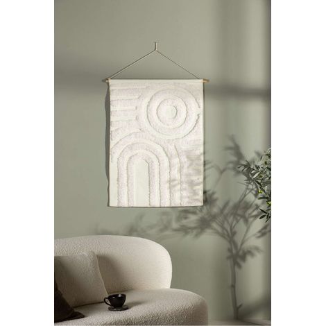 Nikita décoration murale polyester blanc. (1/4)