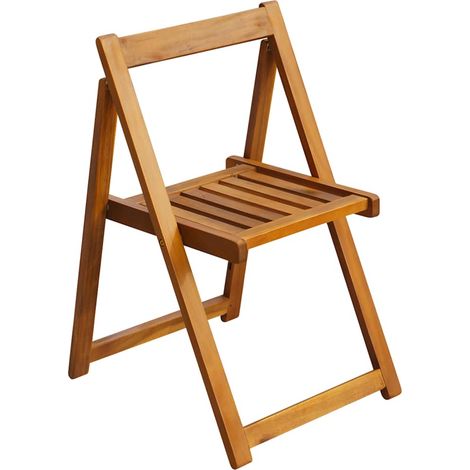Sedie da Giardino Pieghevoli 2 pz Sedute da esterno in Legno Massello d'Acacia (1/3)