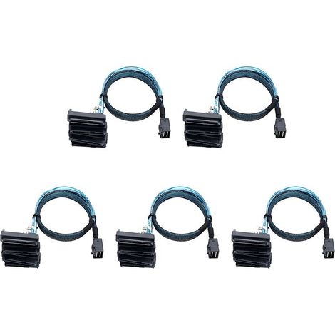 5X câble serveur SFF-8643 vers SFF-8482 4X29 broches SAS disque dur 3.33TF/1m (1/5)
