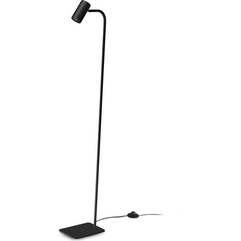 Ideal Lux lampada da terra Ginger 1 luce GU10 nero metallo
