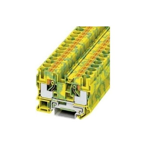 Phoenix Contact 3212131 Morsetto triplo di protezione 10.2 mm Rapido Verde, Giallo 1 pz.