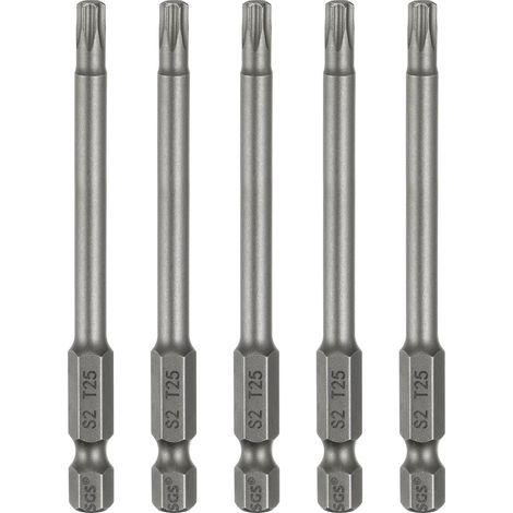 5Pcs Embout Tournevis T25 À Tête Torx Tige Hexagonale 1/4" (1/5)