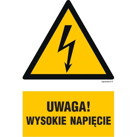 HA016 Warnung Hochspannung HA016 Warnung Hochspannung 200x300