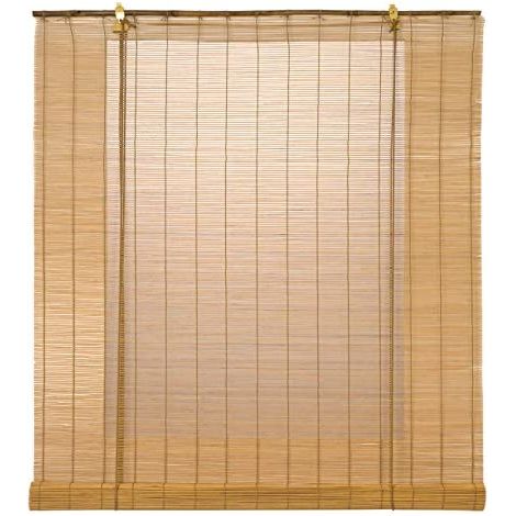 Tenda a rullo manico in bambù ocra 60x175 cm Cintacor - Storplanet