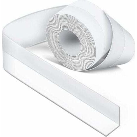 Sigillante bianco in silicone per bagno, sigillante per vasca da bagno, nastro sigillante, antimuffa e impermeabile, nastro flessibile per cucina (1/4)