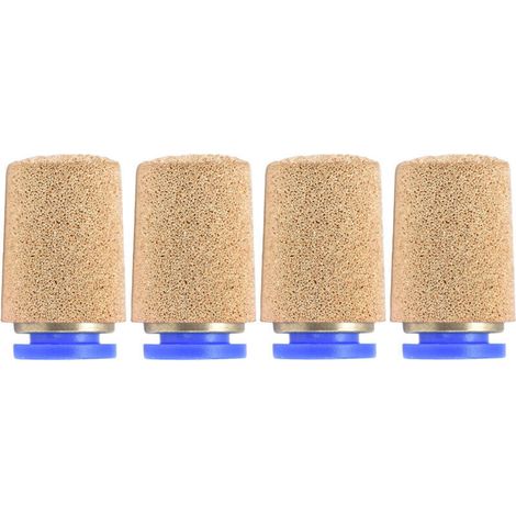4 Pièces Silencieux d'Échappement Pneumatique Réducteur de Bruit Filtre PSF-8 Rouge (1/5)