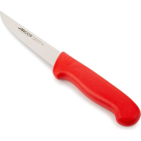 Couteau à désosser Arcos Couleur - Prof 294422 en acier inoxydable Nitrum et mango polypropylène rouge ergonomique avec lame de 13 cm, vitrine. (1/5)