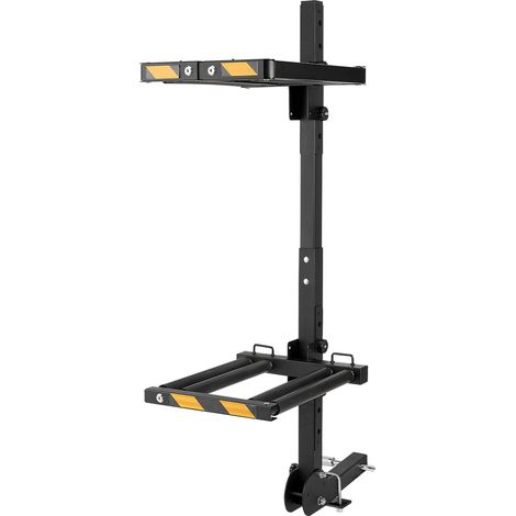 Mophorn Portasci e Snowboard Pieghevole da Montare sul Gancio di Traino per Auto,Compatibile con Ricevitori da 5,08cm,Capacità per 6 Paia di Sci o 4Snowboard,Cinghia di Sicurezza e Accesso Inclinabile