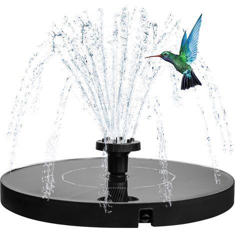 Fontaine solaire 16 cm – Fontaine solaire flottante pour bassins et abreuvoirs à oiseaux