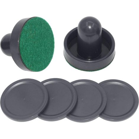 Rackets, Pucks, Goal Handles, Pushers, Replacement Accessories, Game Tables, Family Entertainment for Children and Adults, Gift, Black (1/5)
