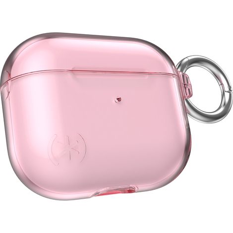Speck Presidio Clear - Funda para Apple AirPods 3 con protección antibacteriana Microban (rosa hielo) (1/5)