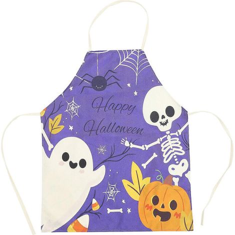 Tablier de cuisine décoratif d'Halloween, tablier imprimé pour la cuisine à la maison-68X55X0.1CM (1/4)