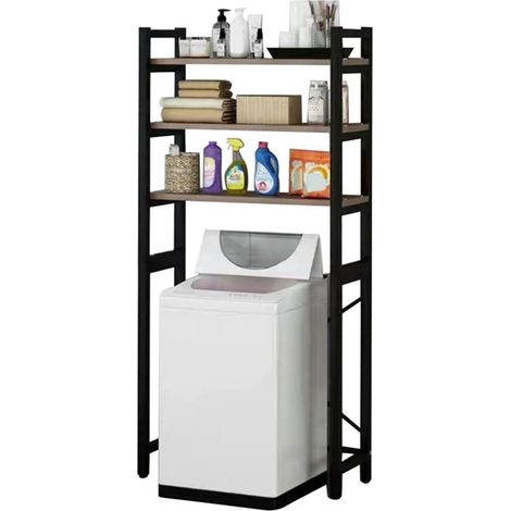 1 Set Toilettenaufbewahrungsregal Freistehend Mehrschichtig Platzsparend Badezimmer Diverses Diverses Organizer Haushaltswaren (1/5)