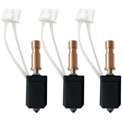 0,2 mm, 0,4 mm, 0,6 mm Keramik-Hotend für Kobra S1 Combo, Edelstahl-Druckkopf-Extrusionskit, gehärtete Düse, Heizblock, Heizstab, Thermistor für Anycu (1/5)