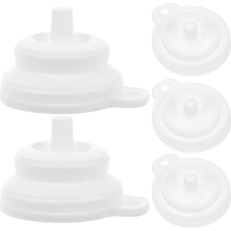 Lot de 5 mini entonnoirs à liquide en silicone, petit diamètre, pour la cuisine (1/5)