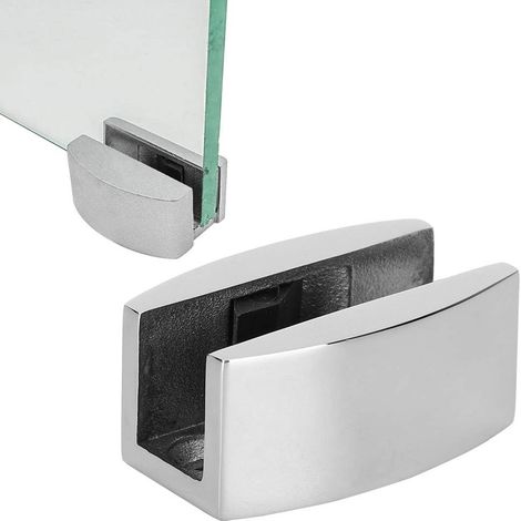 Sliding Glass Door Guide, 2.4×3.2×5.1cm Stainless Steel Door Floor Roller Swing Stop for Sliding Glass Doors Without Frame (Light) (1/5)